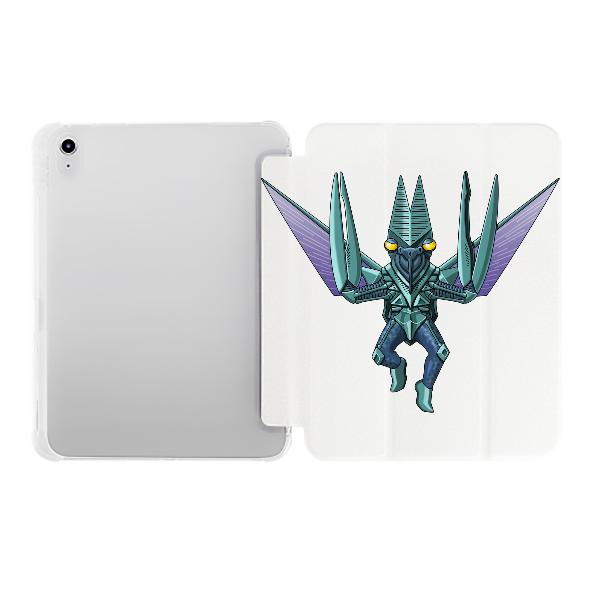 （画像用） ウルトラマン Ultraman IPad ケース ペン収納付き 三つ折りスタンド PUレザー×シリコン 対応機種9.5/10.5/10.9インチ